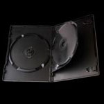 DVD Black Multi case Lying Flat